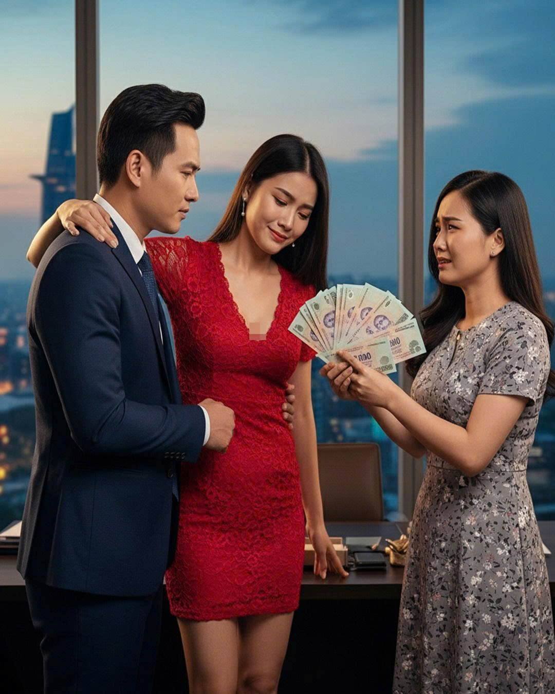 Chồng gia trưởng, ngoạitinh còn có con riêng. Ngày vợ bế con kéo vali rời khỏi tòa chồng quát: “Rời khỏi tôi xem mẹ con cô sống được mấy ngày?…”. Để rồi 5 năm sau…