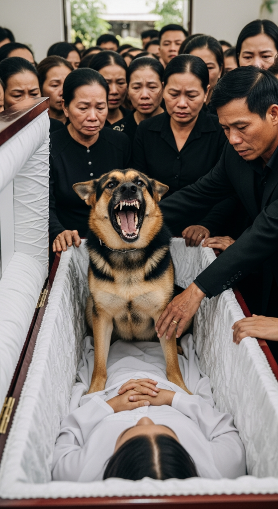 Chú chó canh giữ qu/an t/ài cô gái trẻ suốt 3 ngày không chịu rời đi – pháp y đến kiểm tra phát hiện sự thật sh//ock