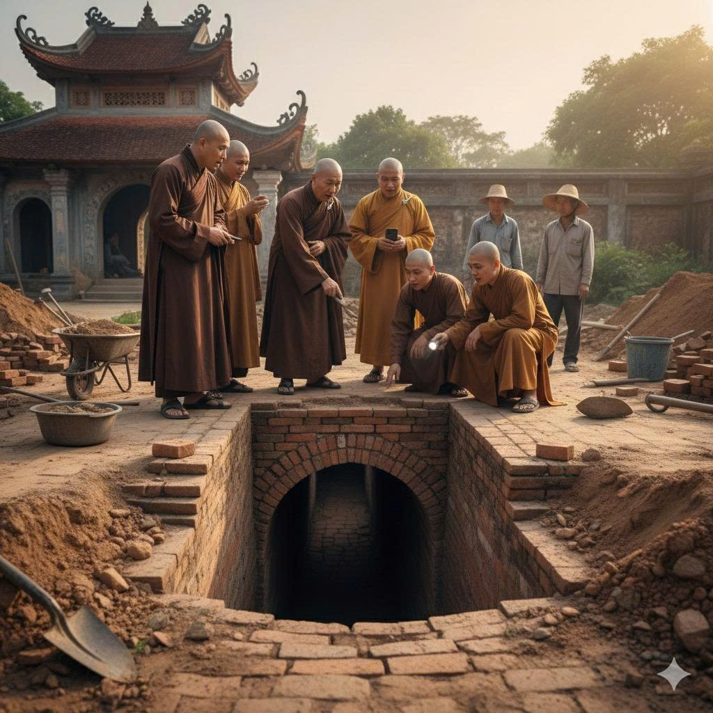 Chùa Vân Trung nằm trên gò đất cao cuối làng. Ngôi chùa ấy không lớn, chẳng nổi tiếng gì, nhưng lại là nơi người dân vẫn gửi gắm mong ước an yên sau mỗi vụ mùa