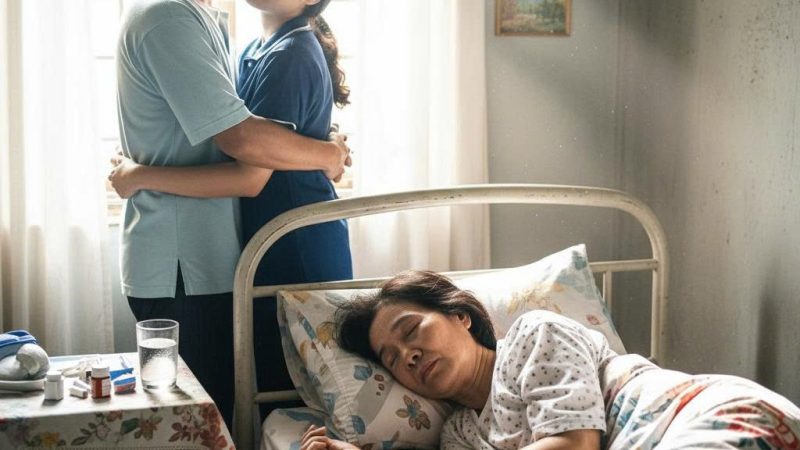 Mẹ yếu bệnh rồi quadoi, bố qua lại ngay với osin trong nhà và hứa sang tên sổ đỏ cho cô ta