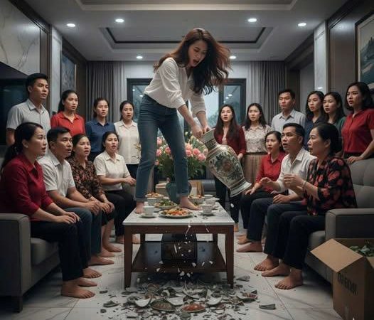 – Trẻ con biết gì! Nhà mới thì phải chịu bẩn chứ! Làm quá lên!