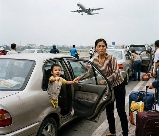 Sáng hôm đó, tôi lái xe đưa Hoàng — chồng tôi — ra sân bay để đi công tác ba ngày