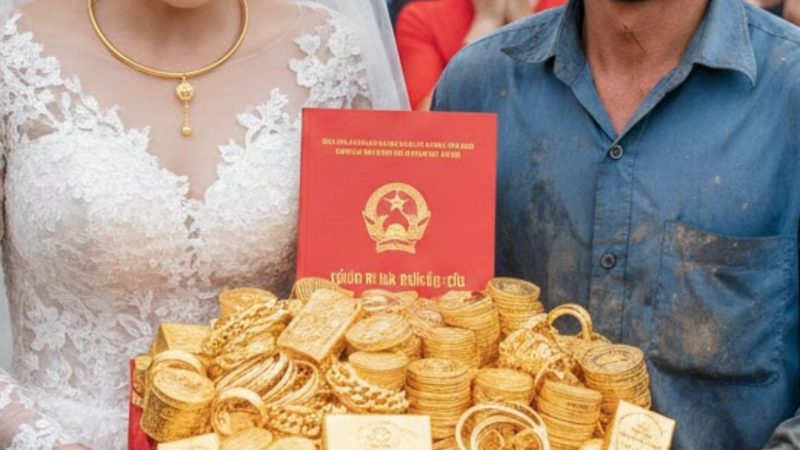 Chú rể làm phụ hồ đến rước cô dâu Thạc sĩ 30t đúng ngày mùng 2 Tết