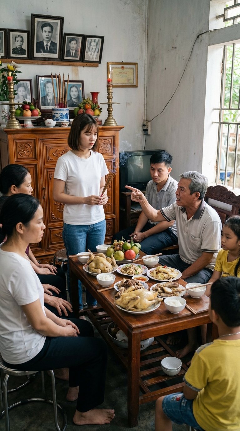 Vào đúng ngày giỗ bố ruột tôi, tôi bỗng ú ớ nói lại được sau 19 năm bị câm, bố dượng bắt đầu nổi cơn điên đòi đuổi tôi ra khỏi nhà vì sợ tôi sẽ nói ra bí mật tày trời của ông ta
