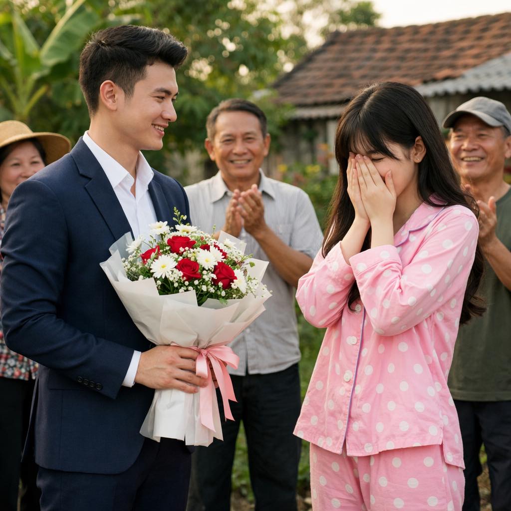 Năm tôi 8 tuổi tôi tuyên bố sẽ cưới anh Hùng hàng xóm làm chồng…14 năm sau lúc tôi ra trường đã có công việc ổn định, anh Hùng lúc đó làm giám đốc bất ngờ cầm hoa sang tỏ tình “Thế e có muốn làm vợ anh nữa không”…