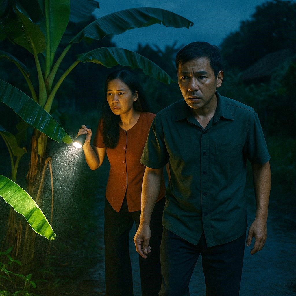 Người vợ phát hiện chồng hay lặng lẽ ra sau vườn vào giữa đêm, 1 hôm vợ lén đi theo thì phát hiện sự thật bẽ bàng, bên trong bụi chuối kia không chỉ có chồng bà