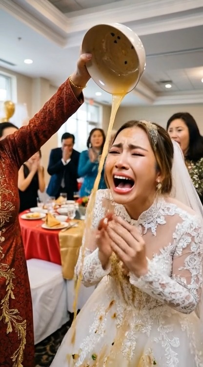 Cô dâu bị mẹ chồng tưới cả chén súp vào người Ngay Giữa Đám Cưới – Cô Làm Điều Khiến Cả Gia Đình chồng phải hối lỗi