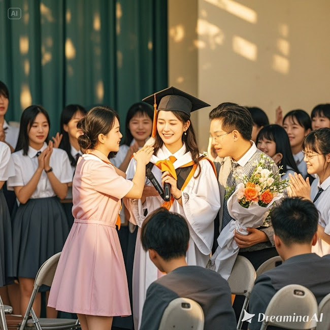 Mẹ nhặt v/e ch/ai, cha không có, n/ữ si/nh bị bạn bè x//a lá//nh suốt 12 năm học, ngày nhận bằng khen, em đã phát biểu một câu khiến cả trường chìm trong nước mắt