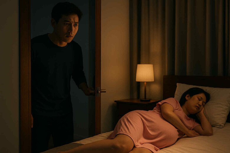 Đi công tác về giữa đêm, nhìn chiếc váy hồng vợ mặc trái và vệt nước trên giường… tôi chết lặng