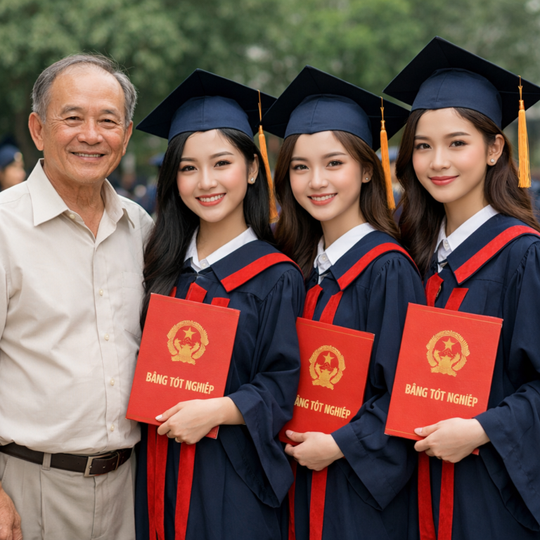 Vợ bỏ đi từ lúc 3 cô con gái mới 3 tháng tuổi, một ông Minh “gà trống nuôi con” suốt 30 năm